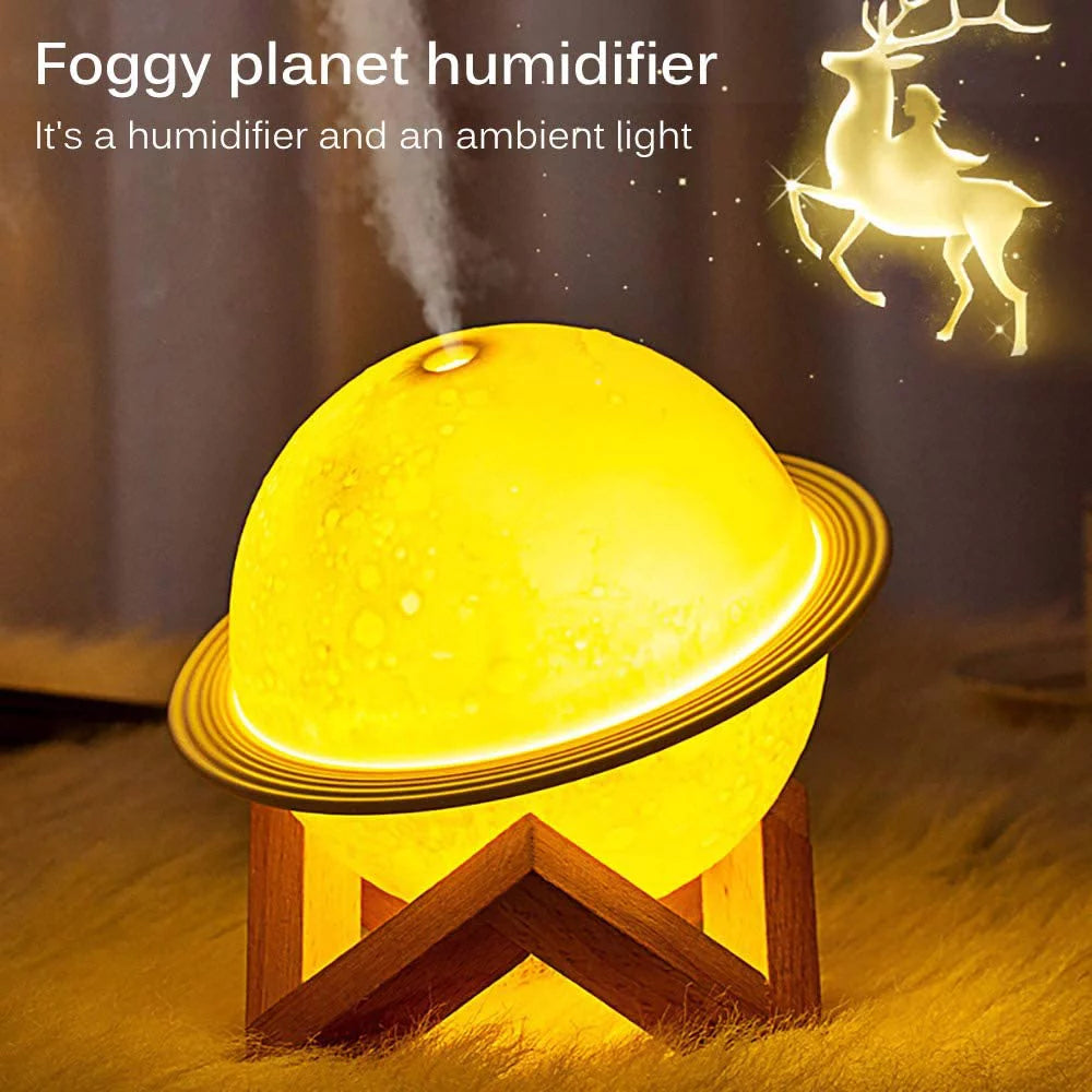 Moon Lamp Humidifier, LED Moon Light with Stand